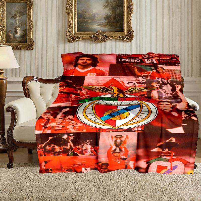 1 Stück SL Benfica Decke, Gemütliche Bedruckte Wohndecke, Ein Herzliches Geschenk für Ihre Familie und Freunde
