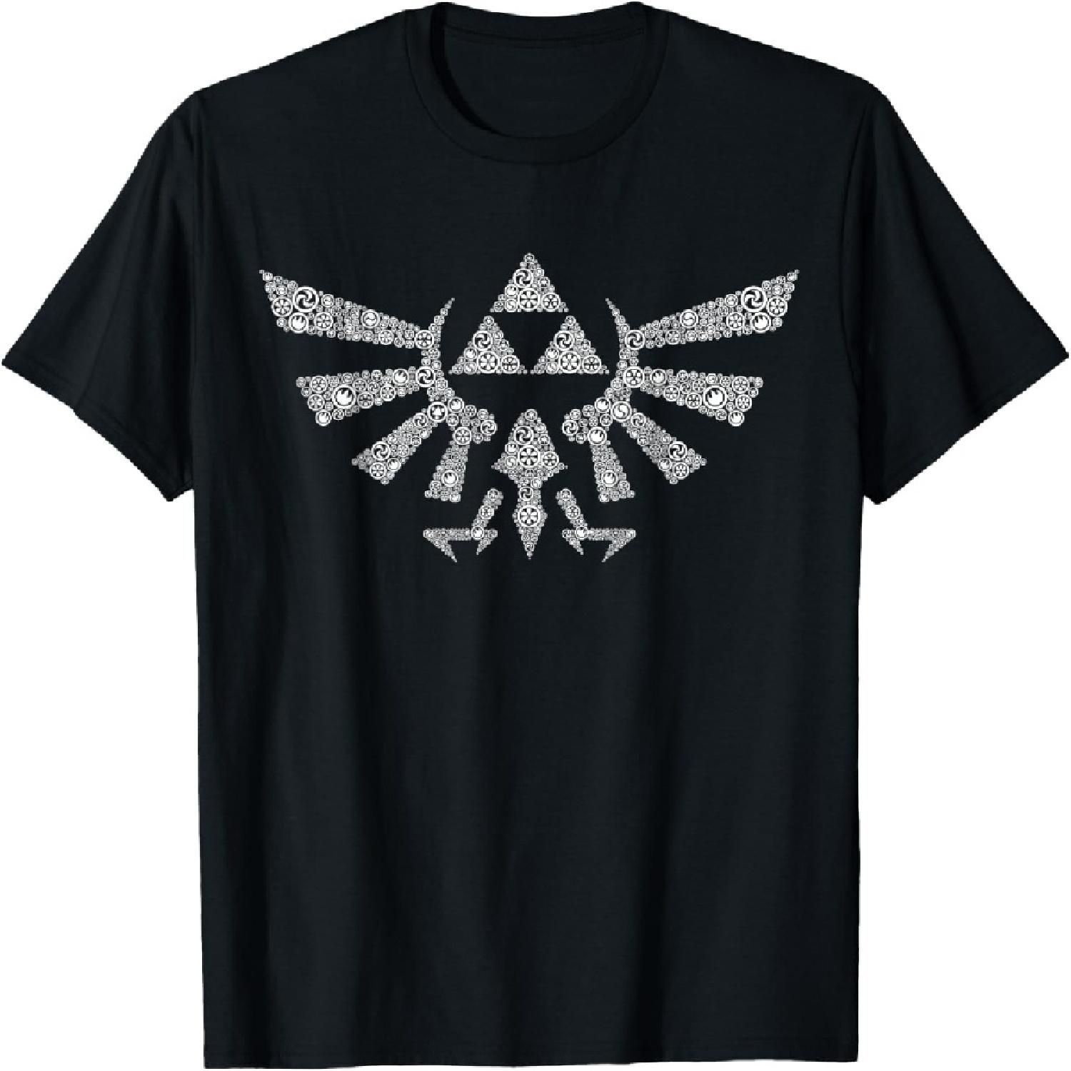 Nintendo Zelda Hyrule Crest Elemental Triforce Logo T-Shirt T-Shirt XXXXXL разноцветный
