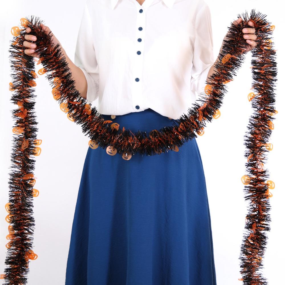 Pumpkin Colorful Halloween 2m Tinsel Bat Decorative Hanging Ornament Decoration