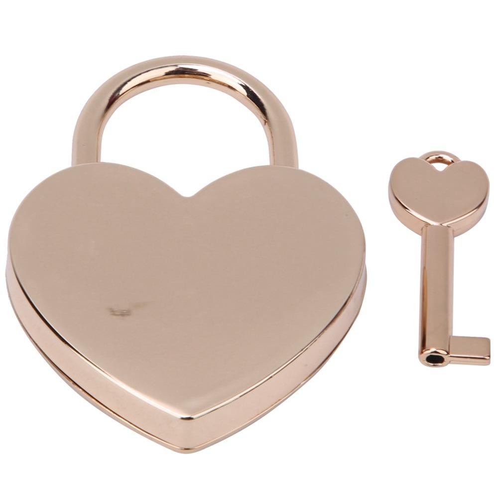 1pcs Couple Vintage Style Heart Padlock Gold Tone Heart Shaped Love Lock Metal Padlock Craft Supplies розы красного
