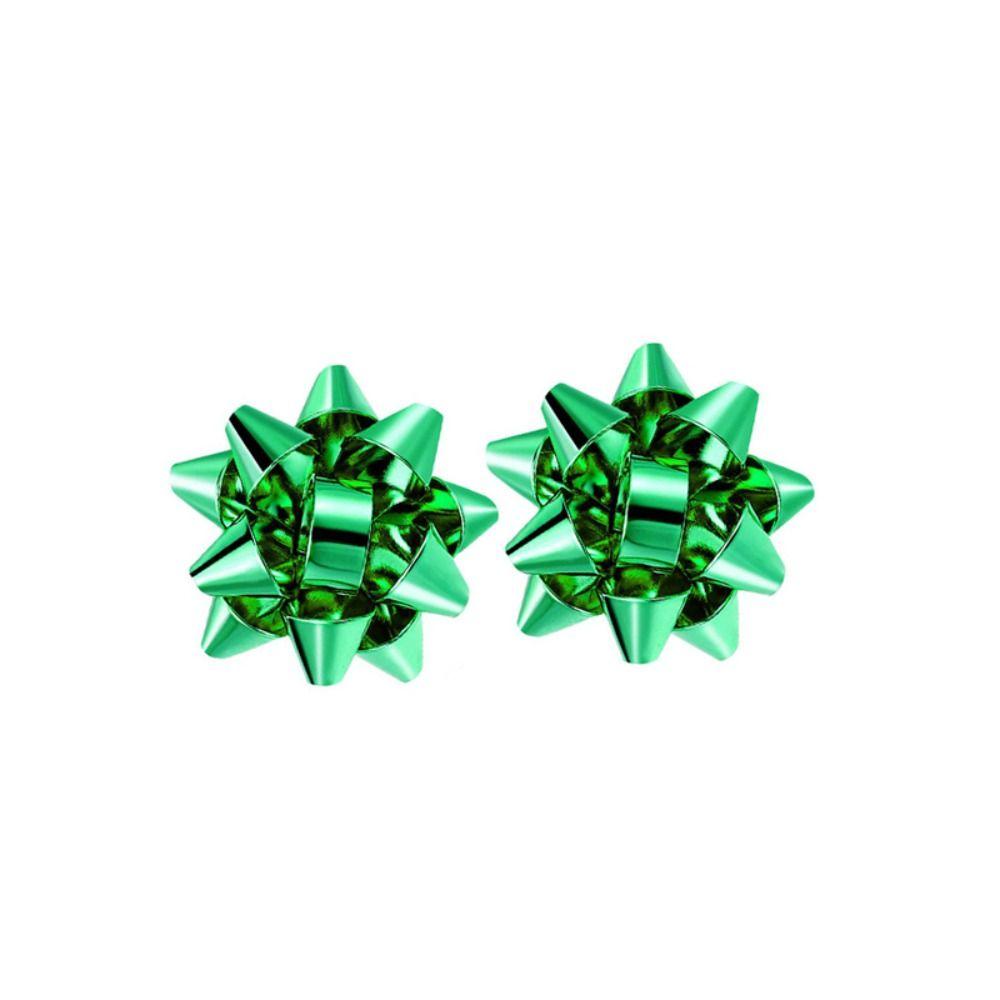 Star Ribbon Merry Christmas Earrings Snowflake Wrap Bow Stud Earrings  Girls