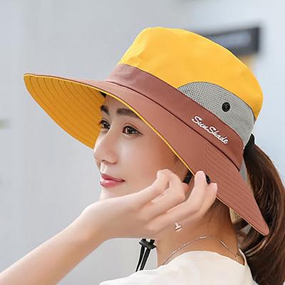 Dámský ventilovaný turistický klobouk Fedora Bucket Sluneční klobouk