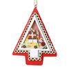 Wood Christmas Led Pendant Glowing Xmas Tree Holiday Farmhouse Decoration