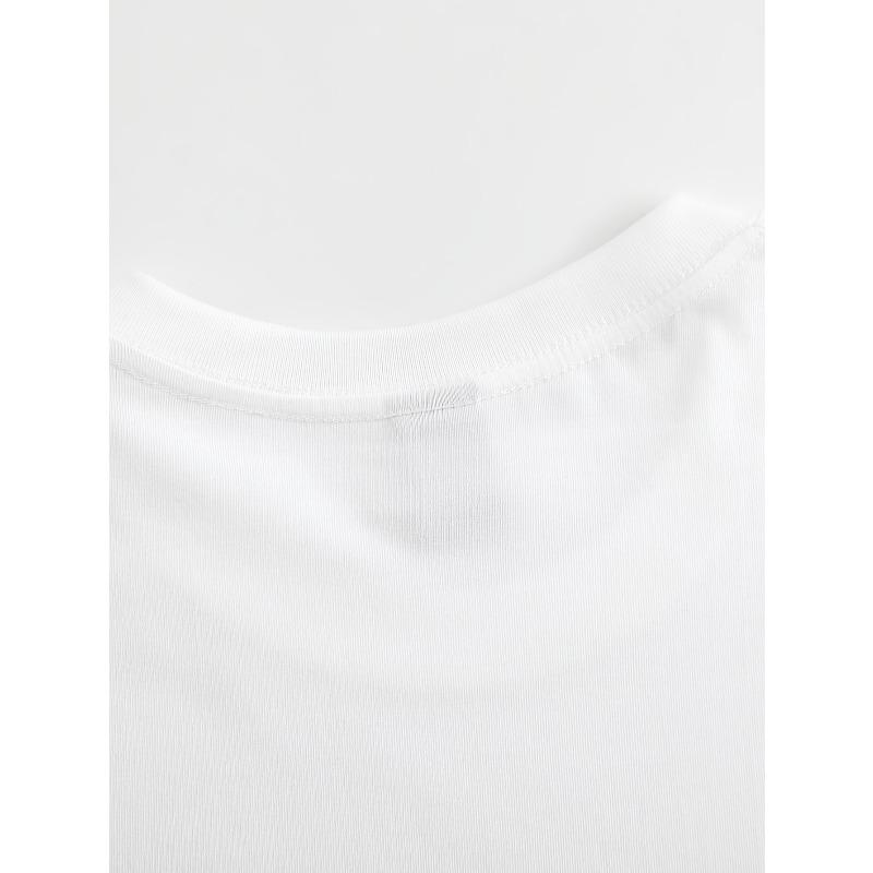 European Size Valentine Day Dinosaur Heart White Women'S Short-Sleeved Crew Neck T-Shirt | Printed Top, Holiday Clothing