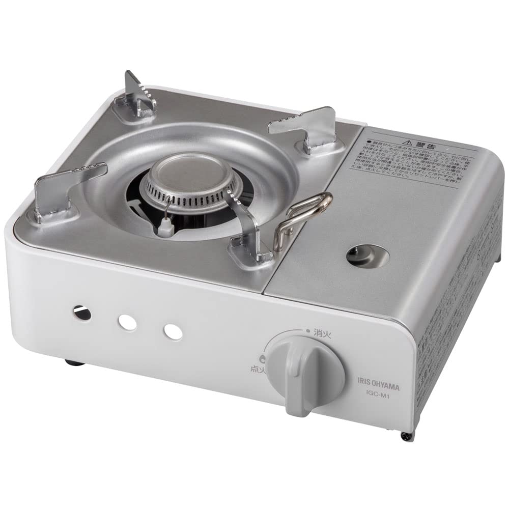 

IRIS OHYAMA Cassette Alloy Stove, Steel, Mini, Off-White, IGC-M1-W