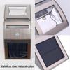 Waterproof PIR Motion Sensor Outdoor Wall Light LED Solar Light Stainless Steel Outdoor Garden Yard Security Wall Lamp IP44