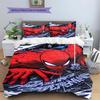 Super soft three-piece bedding set with a cool Spider-Man pattern  (1*Duvet Cover + 2*Pillowcase, Without Core)