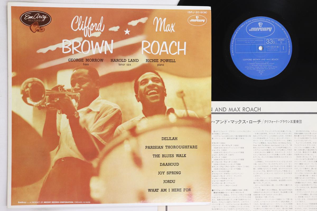

LP Record CLIFFORD BROWN - Clifford Brown And Max Roach 15PJ2018M MERCURY 1971 Japan Jazz Used