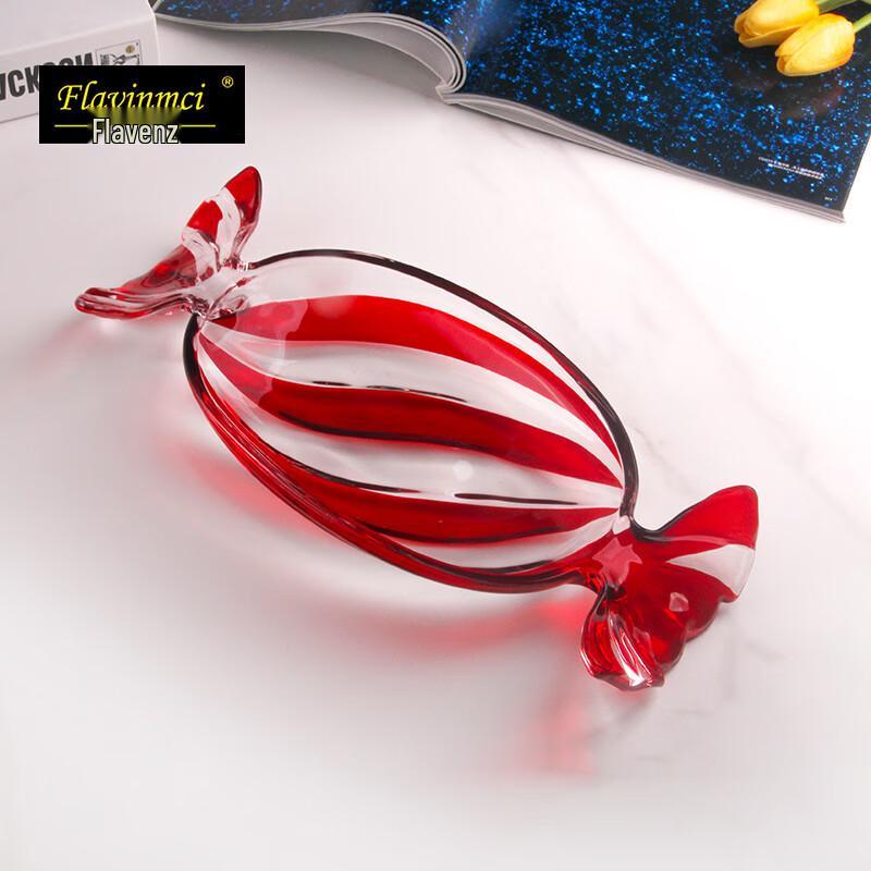 Flavinmci European Style Crystal Glass Fruit Plate