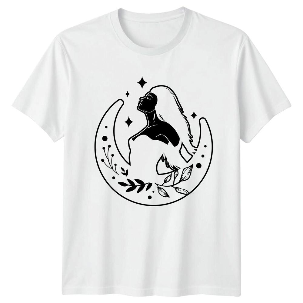 Moon Goddess TShirt Celestial Magic Unisexs Unisexs Witchy Tee S