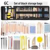 60-Piece Pottery Tool Set: DIY Clay Sculpting & Carving Kit with Polymer Clay Knives