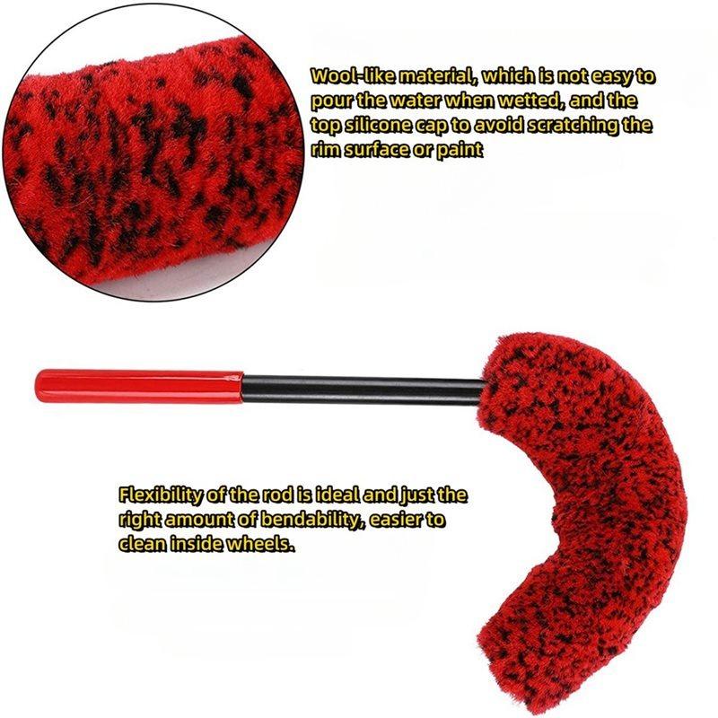 For Car Rim Tire Washing Auto Wheel Detailing Brush Car Cleaning Tools Car Rim Tire Wash Brushes