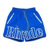 Latest Style RHUDE Men's  Casual Shorts Hip Hop Elastic Waist Drawstring Zip Pocket Summer Street Leisure Beach Shorts
