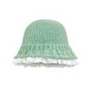 Autumn and winter lace knitted fisherman's hat children sweet and warm versatile face small wool pot hat tide