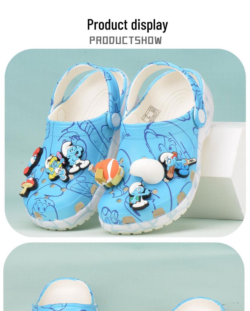 Smurfs Animation Non-slip Beach Sandals for Toddlers