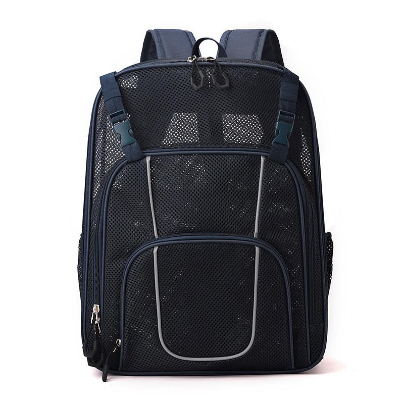 

Polyester Mesh Sports Backpack With Reflective Design For Outdoor Activities And Travel синій
