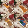 50*160cm Cartoon Bedroom Rug Wear-resistant Thick Imitation Cashmere Bedroom Bedside Blanket Absorbent Entrance Doormat Bedside
