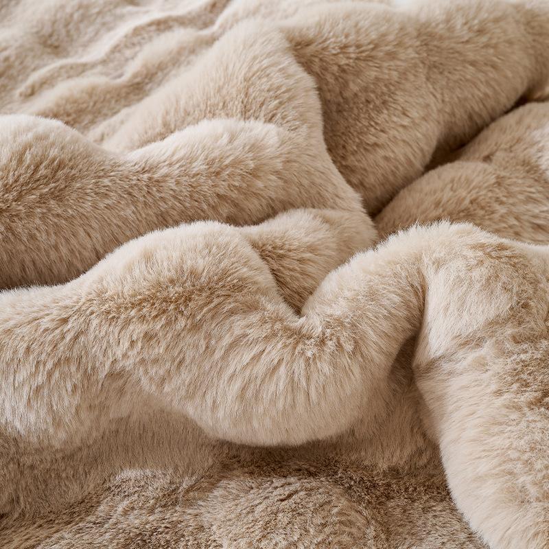 Amerikanischer Plüsch-Sofabezug aus Kunstkaninchenfell, Haustierliebling, dicker Plüschschutz Sofakissen für Katzenreiten Plüsch Anti-Rutsch-Sofabezug