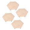 4pcs Stepping Stones Outdoor with 24pcs Ground Stakes Weather Resistant Decorative Stone for Garden