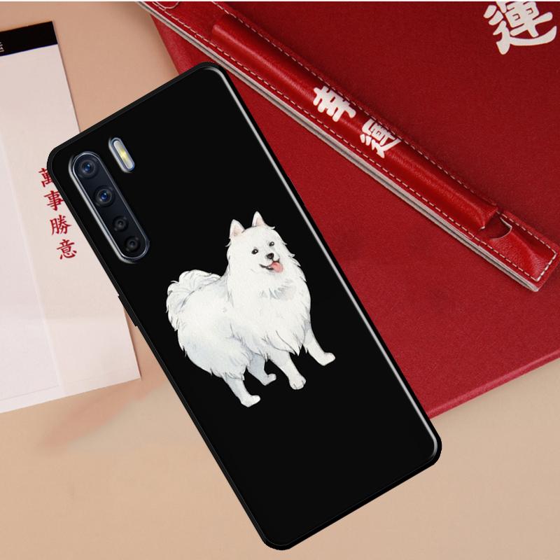 Japanese Spitz Dog Case For Oppo A60 A98 A58 A78 A18 A38 A80 A40 A77 A57 A17 A74 A54 A94 A96 A76 A16 A15 A5 Pro