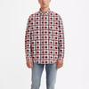 Levis Plaid Single-Breasted Lapel Loose Long Sleeve Shirt Men Shirts Multicolor A0953-0000