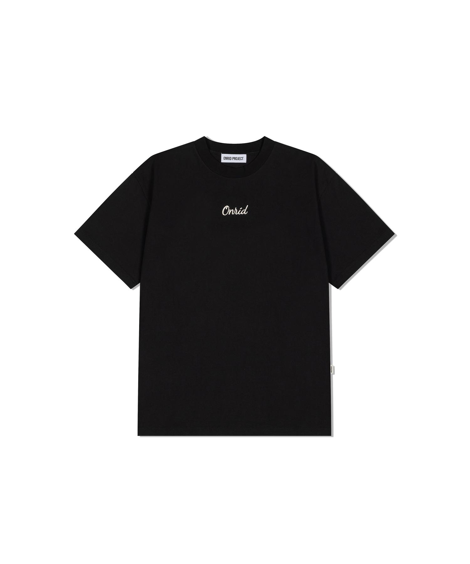 Onlyd Project Small Embroidered Logo T-Shirt - Black Black