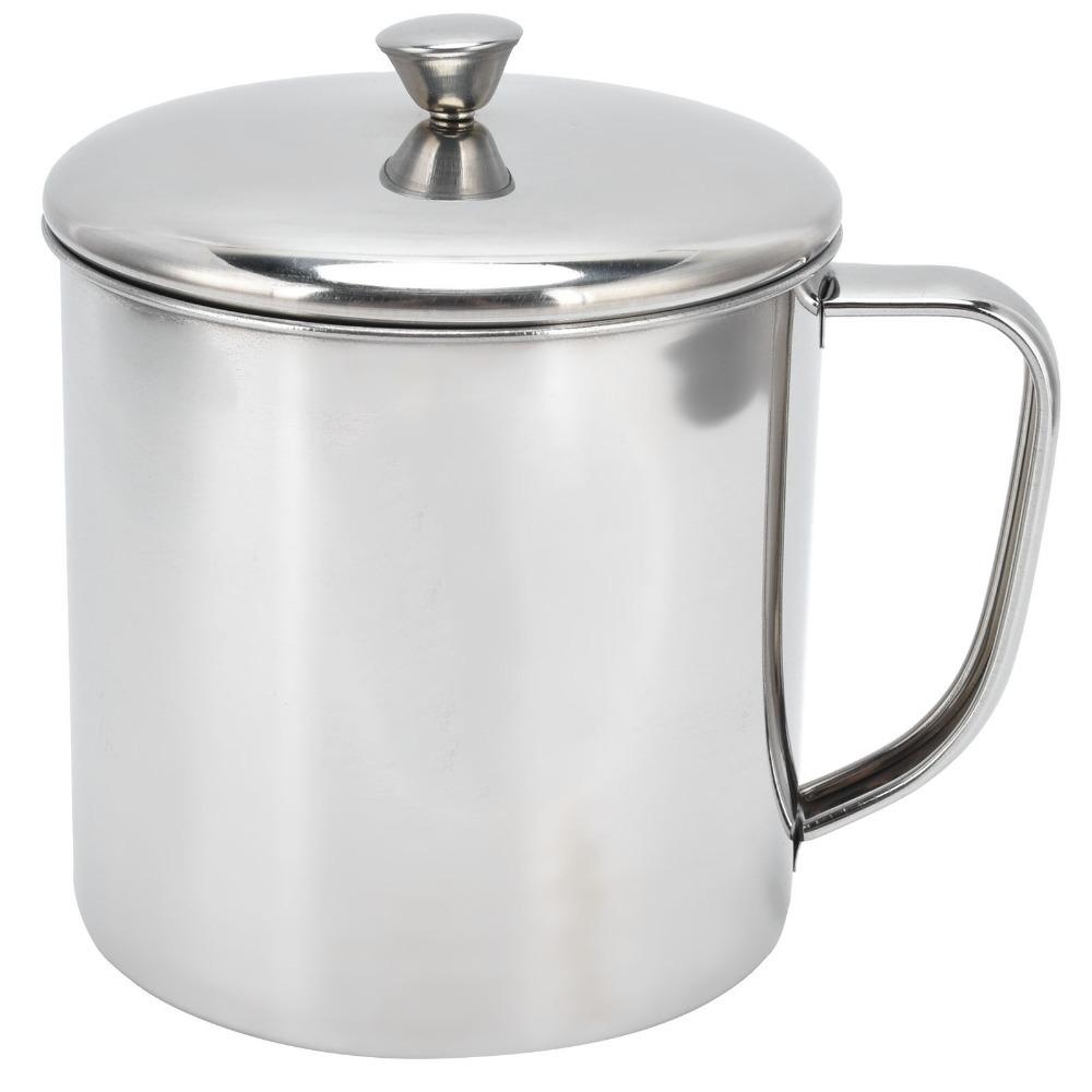 Cylindrical Overall Metal Tumbler Rustless Steel Beverage Cup Household Water Cup  Beverage Use 10cm