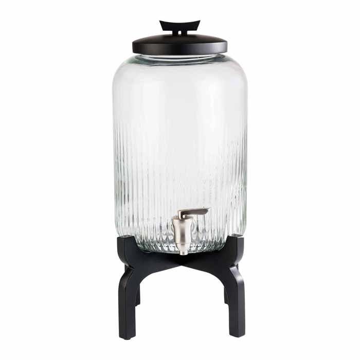 Distributeur De Jus En Libre-service Fontaine APS - 7L - Acier Inoxydable Et Bois