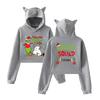 Women's Fashionable Casual Long Sleeve Hooded Printed Sweatshirt