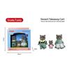 New Forest Animal Outdoor Station Wagon School Bus Set DIY Simulation Furniture Girl Play House Toys Kid Birthday Gift