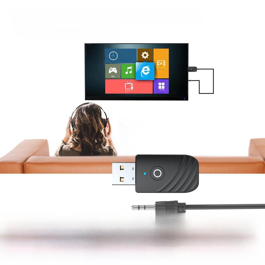 Bluetooth 5.0 3-in-1 Adapter: Car, Computer, TV Audio Receiver & Transmitter.