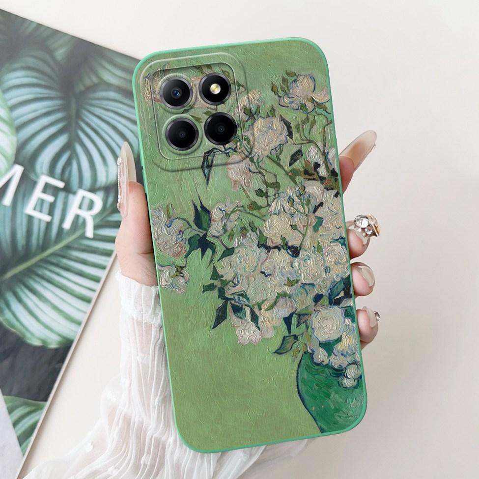 For Honor X6 X6a X6b Case Cover Silicone Cute Cartoon Cat Girl Luxury Flower Shockproof Phone Case For Honor X6a Back Cover Boys