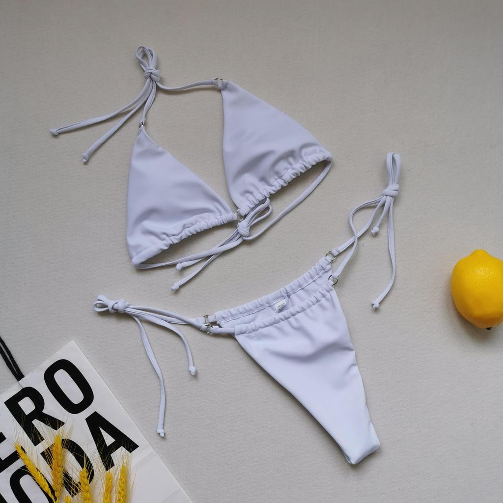 2021 European & American Sexy Triangle Bikini: Women's Multi-color Swimwear