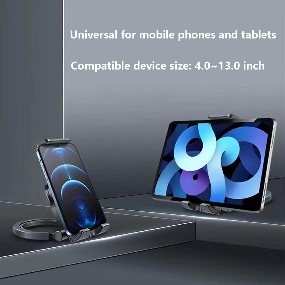 Xnyocn Ring Stand Holder for iPad Mini Air Pro 11" Xiaomi Tablet Mobile Phone Wall Mount Kitchen Smart Home 2in1 Bracket Support