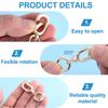 12pcs Double Opening Swivel Clasp Clips Metal Swivel Spring Snap Hooks Key Chain Clip with Key Ring Spring Coil Opening Keychain