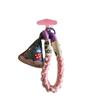 Anti-lost Leather Pizza Pendant Safety Chain Hanging Lanyard Keychain  Gifts