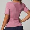Womens Breathable Quick-Dry Yoga T-Shirt Short Sleeve Loose Fit Athletic Top Running Gym Workout Summer