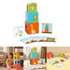 Wooden Educational Stacking Toy For Toddlers With Shape Sorting And Brain Development
