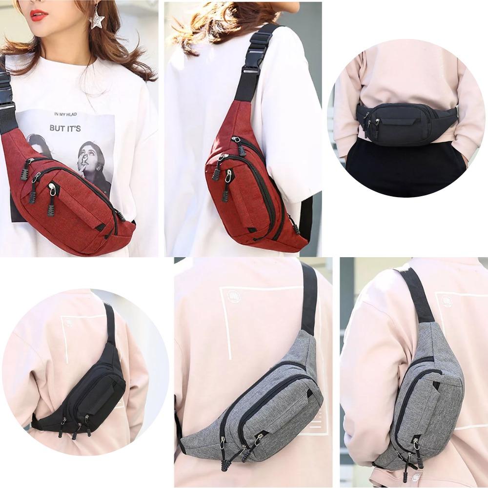 Waist Bum Bag Men Women Fanny Pack Travel Holiday Money Belt Zip Pouch Wallet