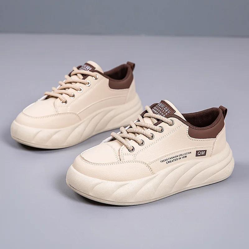 

Продажа новых модных и универсальных повседневных женских износостойких кроссовок, легких белых кроссовок на мягкой подошве 38 хаки