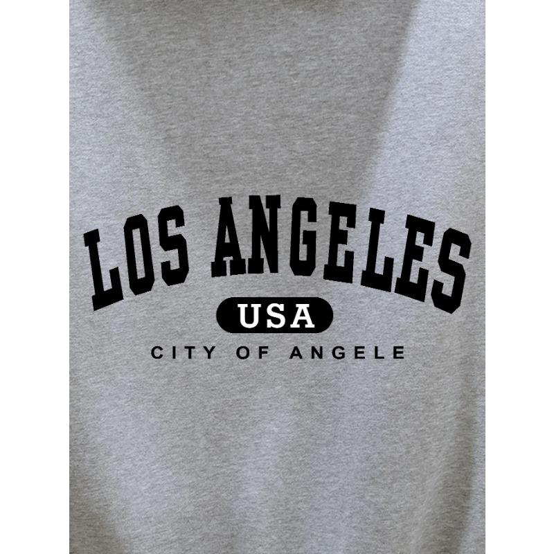 Men's Autumn Winter Fashionable Casual Loose Oversized Paris Printed Fleece Pullover Round Neck Long Sleeved Sweatshirt Pullovers & Long Sleeves Men’s