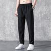 Men's Plus Size Summer Casual Straight-Leg Pants - Trendy Korean Style, Loose Fit Sportswear