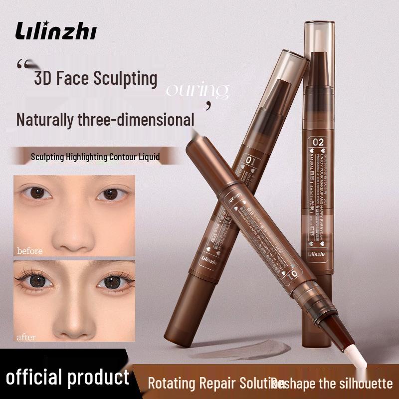 Lilin Zhi Glow Sculpting Hydrating Contour Stick: Plumping, Highlighting, and Brightening Makeup Tool 01# Nude Shell