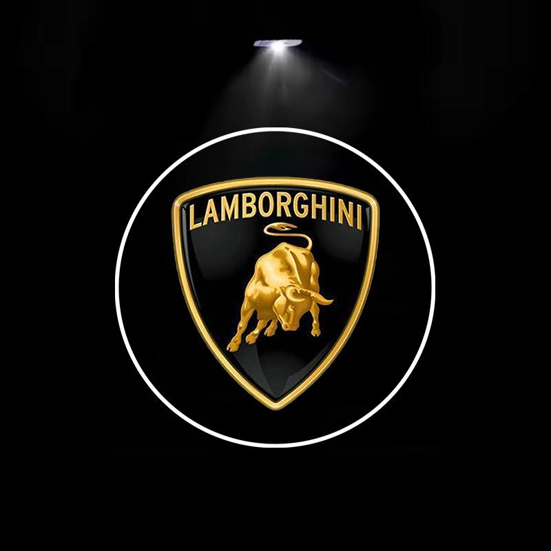 2 Pièces Lampes Projecteurs LED de Porte de Voiture Lumières de Bienvenue Décoration Pour Lamborghini LP570 LP610 Urus Gallardo Aventado Accessoire Auto