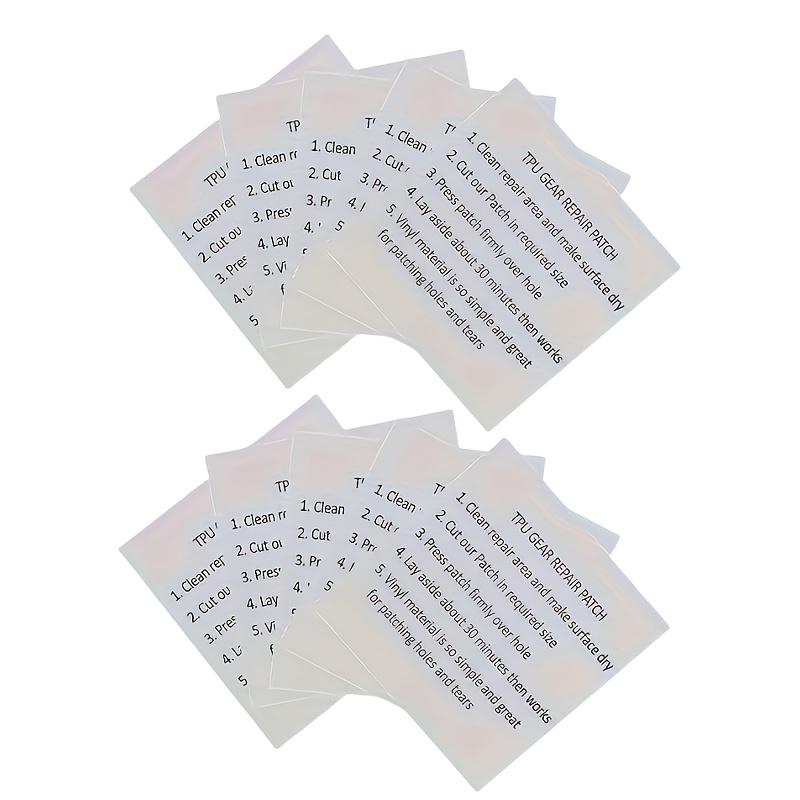 

10 Pieces/set of transparent fabric patches 10pcs