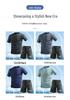 Men's Summer Quick-Dry Sports Set - Breathable Short Sleeve and Loose Shorts