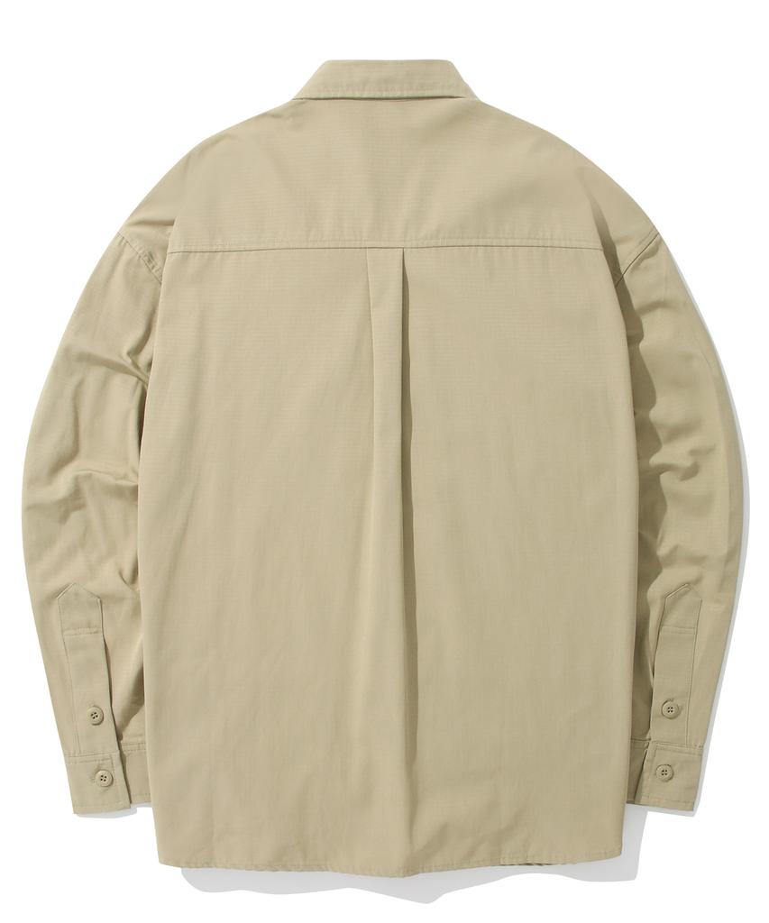 COLUMBIA UNIVERSITY M-Label Pocket Uniform L/S Shirts Heritage Beige