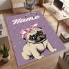 Cute PUPPY (14) Personalized Name Office Carpet Stylish Decor for Living Room Bedroom Kitchen