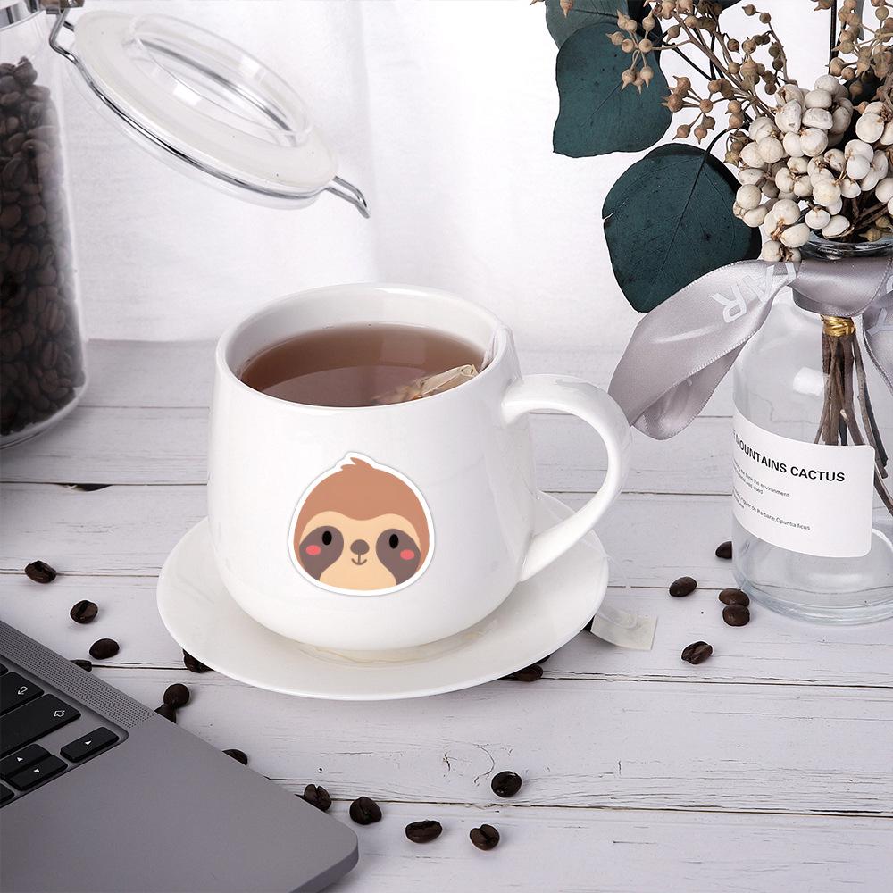 100 Waterproof Cute Sloth Graffiti Stickers for Suitcases, Notebooks, and Scooters