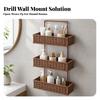 Vertical Storage Organizer Multi-Purpose Three-Tier Wall-Mounted Basket